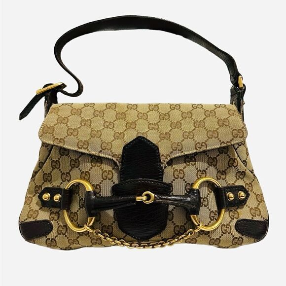 Gucci horse bit GG canvas bag EUC - Picture 1 of 15